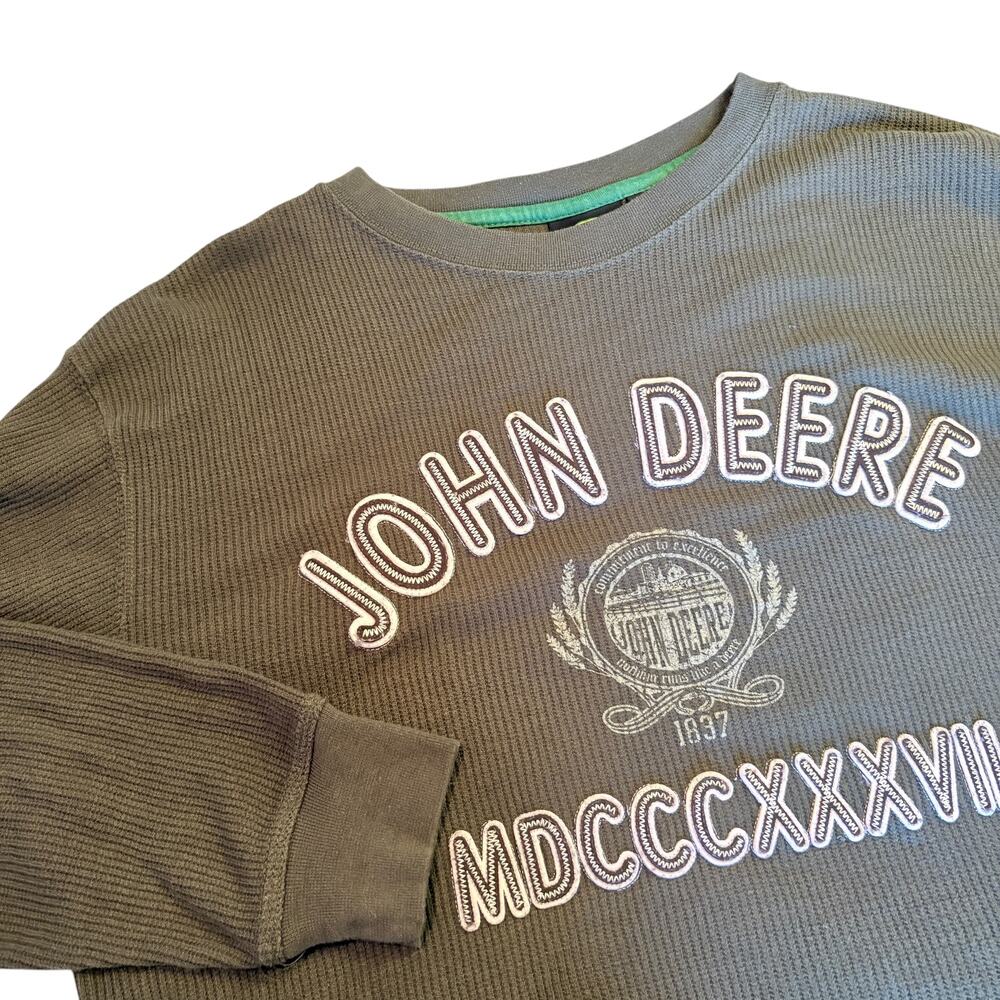John Deere Waffle Thermal Shirt‎ Sz M